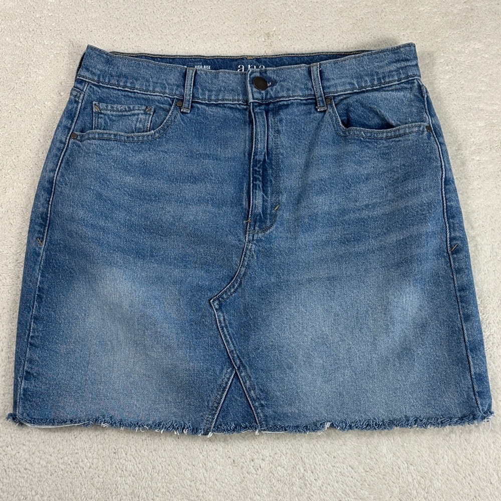 a.n.a Classic Blue Denim Pencil Skirt